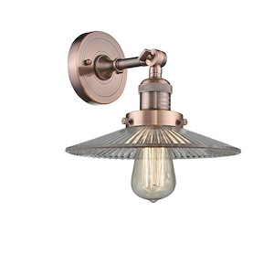 Halophane - 1 Light Adjustable Wall Sconce-8 Inch Tall and 8.5 Inch Wide - 1288955