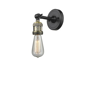 Bare Bulb - 100W 1 LED Adjustable Wall Sconce-6.38 Inch Tall and 4.5 Inch Wide - 1422064