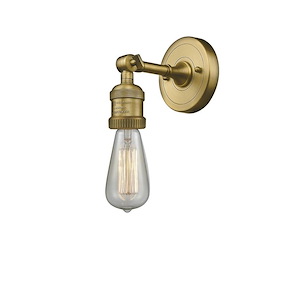 Bare Bulb - 1 Light Wall Sconce In Traditional Style-6.38 Inches Tall and 4.5 Inches Wide - 1288950