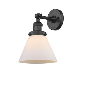 Franklin Restoration - 1 Light Cone Wall Sconce In IndustrialStyle-10.5 Inches Tall and 8 Inches Wide - 1266195