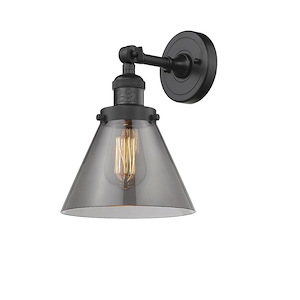 Franklin Restoration - 1 Light Cone Wall Sconce In IndustrialStyle-10.5 Inches Tall and 8 Inches Wide
