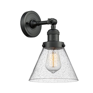 Cone - 1 Light Wall Sconce In Industrial Style-10.5 Inches Tall and 8 Inches Wide - 1288957