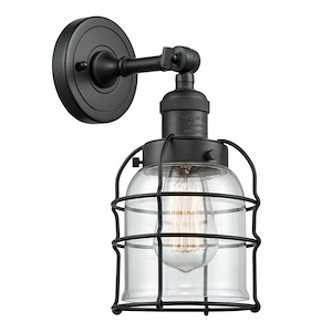 Bell Cage - 1 Light Wall Sconce In Traditional Style-12 Inches Tall and 6 Inches Wide - 1289001