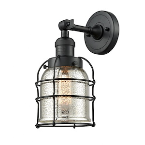 Bell Cage - 1 Light Wall Sconce In Traditional Style-12 Inches Tall and 6 Inches Wide - 1289001