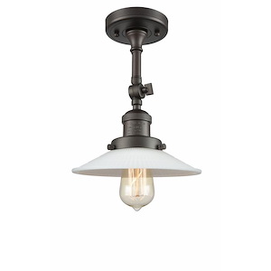 Halophane - 1 Light Wall Sconce In Industrial Style-8 Inches Tall and 8.5 Inches Wide - 1288955