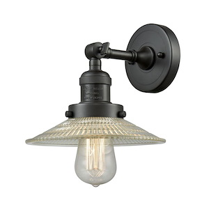 Halophane - 100W 1 LED Adjustable Wall Sconce-8 Inch Tall and 8.5 Inch Wide - 1422243
