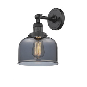 Bell - 1 Light Wall Sconce In Industrial Style-12 Inches Tall and 8 Inches Wide