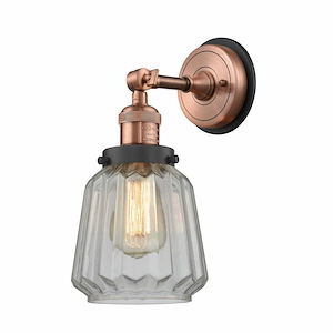 Chatham - 1 Light Wall Sconce In Art Deco Style-12 Inches Tall and 7 Inches Wide - 1325831
