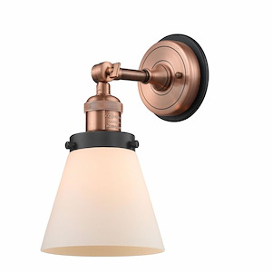 Cone - 1 Light Wall Sconce In Industrial Style-10 Inches Tall and 6.25 Inches Wide - 1325834