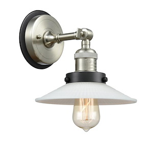 Halophane - 1 Light Wall Sconce In Industrial Style-8 Inches Tall and 8.5 Inches Wide