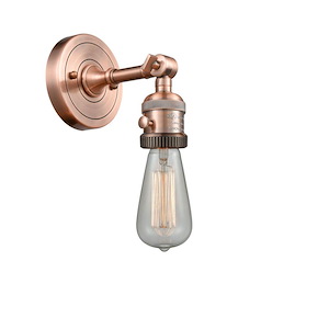 Bare Bulb - 100W 1 LED Adjustable Left Wall Sconce-6.38 Inch Tall and 4.5 Inch Wide - 1421899