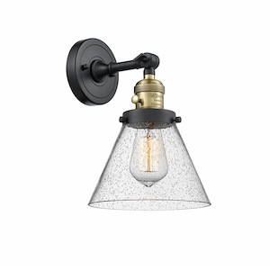 Cone - 1 Light Wall Sconce In Industrial Style-10 Inches Tall and 8 Inches Wide