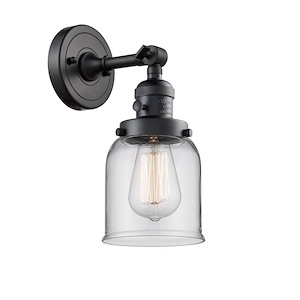 Franklin Restoration - 1 Light Bell Wall Sconce In IndustrialStyle-10 Inches Tall and 5 Inches Wide - 1266202