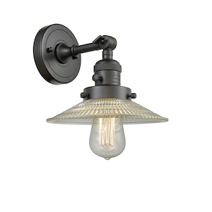 Halophane - 100W 1 LED Left Adjustable Wall Sconce-8 Inch Tall and 8.5 Inch Wide - 1422360