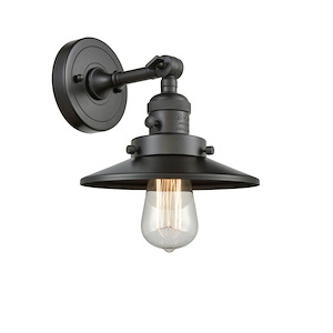 Railroad - 100W 1 LED Left Adjustable Wall Sconce-8 Inch Tall and 8 Inch Wide - 1421946