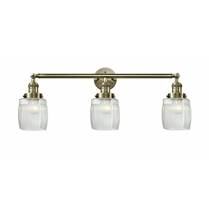Colton - 3 Light Bath Vanity In Traditional Style-11 Inches Tall and 32 Inches Wide