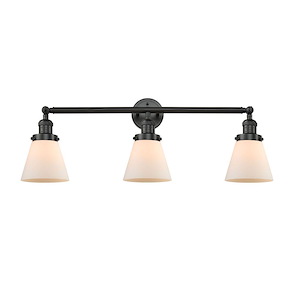 Cone - 3 Light Bath Vanity-11 Inch Tall and 30 Inch Wide - 1289023