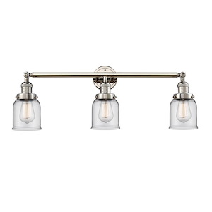 Bell - 3 Light Bath Vanity In Industrial Style-11 Inches Tall and 30 Inches Wide