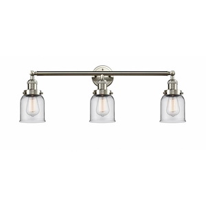 Franklin Restoration - 3 Light Bell Bath Vanity In IndustrialStyle-11 Inches Tall and 30 Inches Wide - 1266205
