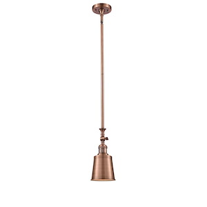 Addison - 1 Light Adjustable Mini Pendant-11.38 Inch Tall and 5.25 Inch Wide - 1424372