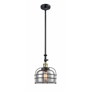 Bell Cage - 1 Light Mini Pendant In Traditional Style-13 Inches Tall and 9 Inches Wide - 1289015