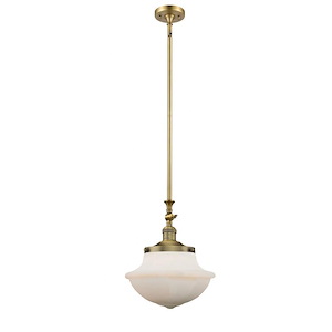 Oxford - 1 Light Mini Pendant In Traditional Style-15 Inches Tall and 11.75 Inches Wide