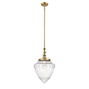 Bullet - 1 Light Adjustable Mini Pendant-19 Inch Tall and 11.88 Inch Wide - 1422124