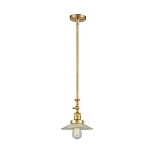 Halophane - 1 Light Adjustable Mini Pendant-7.88 Inch Tall and 9 Inch Wide - 1422357
