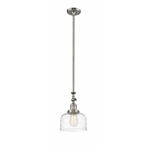 Bell - 1 Light Stem Hung Tiltable Mini Pendant In Industrial Style-14 Inches Tall and 8 Inches Wide