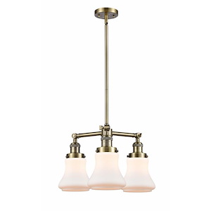 Bellmont - 3 Light Chandelier In Industrial Style-13 Inches Tall and 18 Inches Wide - 1289050