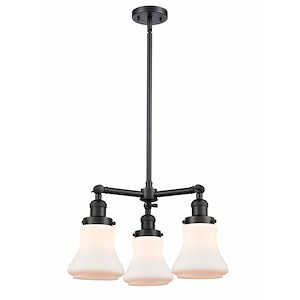 Bellmont - 3 Light Chandelier In Industrial Style-13 Inches Tall and 18 Inches Wide - 1289050