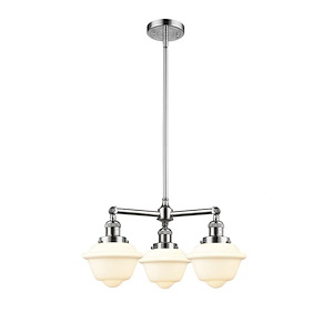 Oxford - 3 Light Chandelier In Industrial Style-10 Inches Tall and 20 Inches Wide