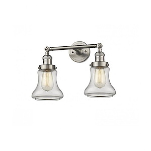 Bellmont-Two Light Adjustable Wall Sconce-16.5 Inches Wide by 11 Inches High