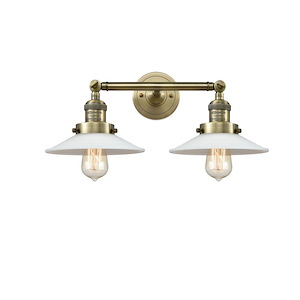 Halophane - 2 Light Adjustable Bath Vanity-7 Inch Tall and 18 Inch Wide - 1289110