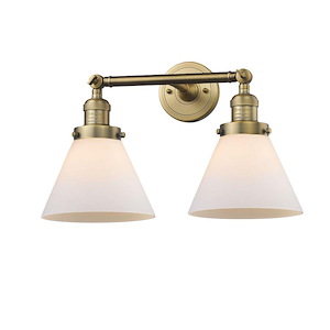 Cone - 2 Light Adjustable Bath Vanity-11 Inch Tall and 18 Inch Wide - 1289122