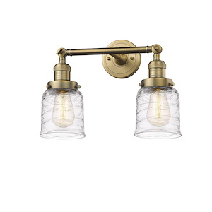 Bell - 2 Light Adjustable Bath Vanity-10 Inch Tall and 16 Inch Wide - 1289081