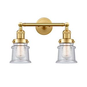 Canton - 100W 2 LED Adjustable Small Bath Vanity-11 Inch Tall and 16.5 Inch Wide - 1422380