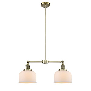 Bell - 2 Light Stem Adjustable Down Island-10 Inch Tall and 21 Inch Wide - 1285383