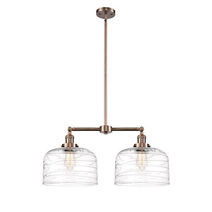 Bell - 2 Light Stem Adjustable Large Island-10 Inch Tall and 21 Inch Wide - 1289115