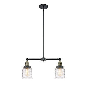 Bell - 2 Light Stem Adjustable Island-10 Inch Tall and 21 Inch Wide - 1289098