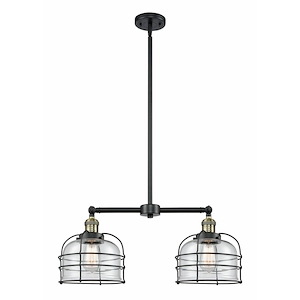 Bell Cage - 2 Light Island In Traditional Style-10 Inches Tall and 24 Inches Wide - 1289114