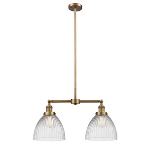 Seneca Falls - 100W 2 LED Stem Adjustable Island-10 Inch Tall and 21 Inch Wide - 1424603