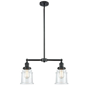 Canton - 100W 2 LED Stem Adjustable Island-10 Inch Tall and 21 Inch Wide - 1422548