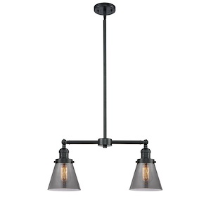 Cone - 2 Light 6" Stem Adjustable Island-10 Inch Tall and 21 Inch Wide - 1289113