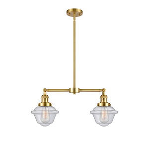 Oxford - 2 Light Stem Adjustable Island-10 Inch Tall and 24 Inch Wide - 1289094