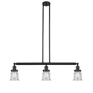 Canton - 3 Light Stem Adjustable Small Island-11 Inch Tall and 38.5 Inch Wide - 1422391