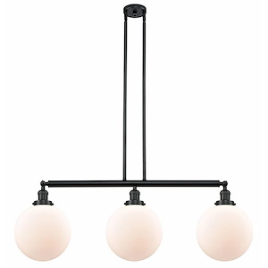 Beacon - 3 Light Island In Industrial Style-14 Inches Tall and 42 Inches Wide - 1289137