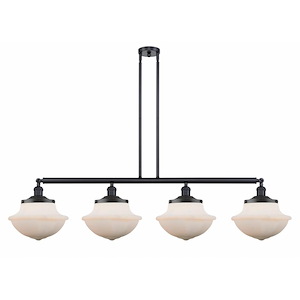 Oxford - 4 Light Island In Traditional Style-12 Inches Tall and 54 Inches Wide - 1289132