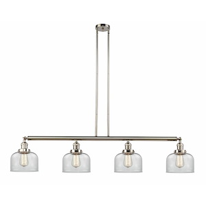 Bell - 4 Light Island In Industrial Style-10 Inches Tall and 52.63 Inches Wide - 1289156
