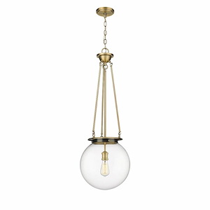 Beacon - 1 Light Pendant In Traditional Style-37.5 Inches Tall and 14 Inches Wide - 1297608